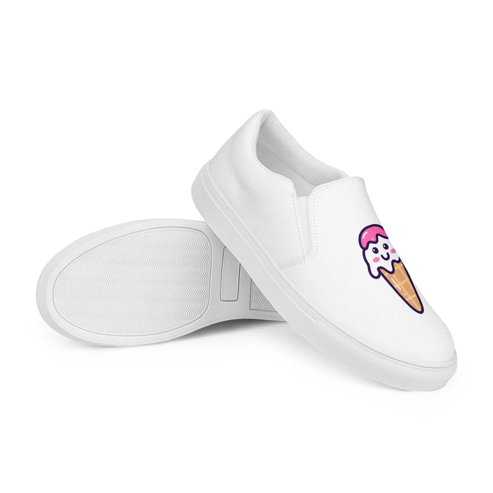 Women’s Slip-on Canvas Shoes : Ice Cream Kate & The Fox
