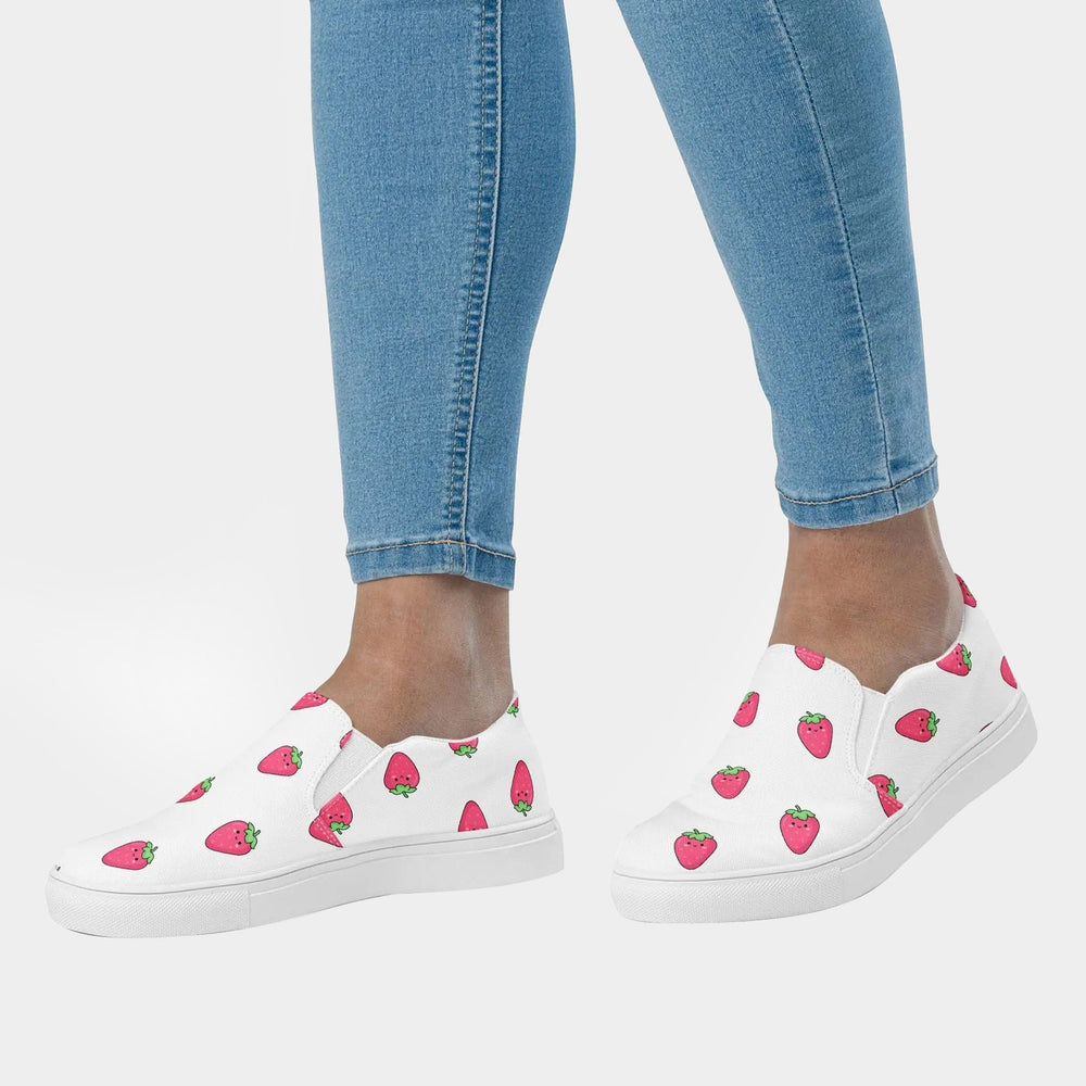 Women’s Slip-on Canvas Shoes : Strawberry Multi Kate & The Fox