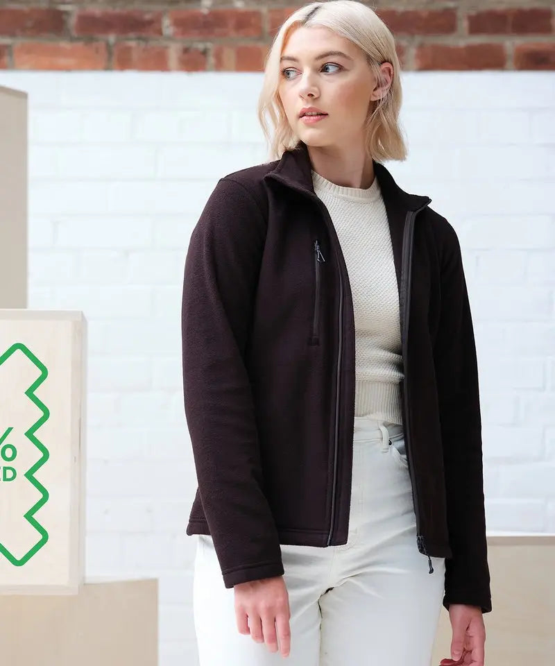 Womens Honestly Made Recycled Full Zip Fleece Earth Wardrobe