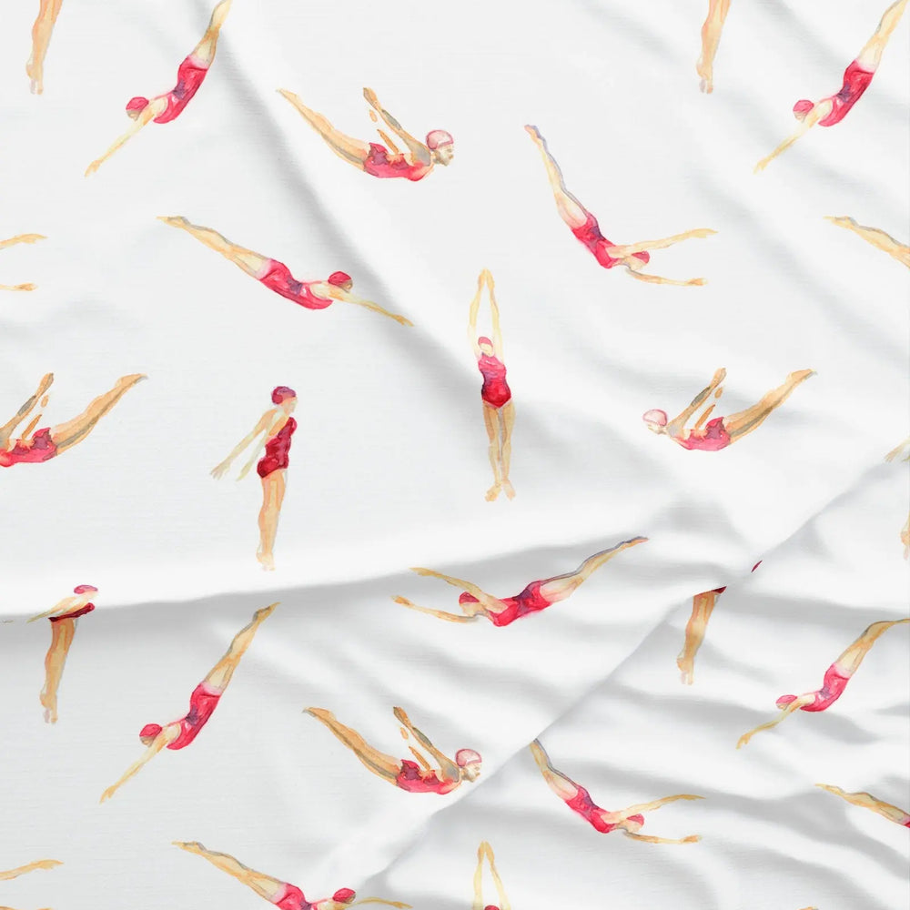 Womens Long Pyjamas - Divers Woodstock Laundry