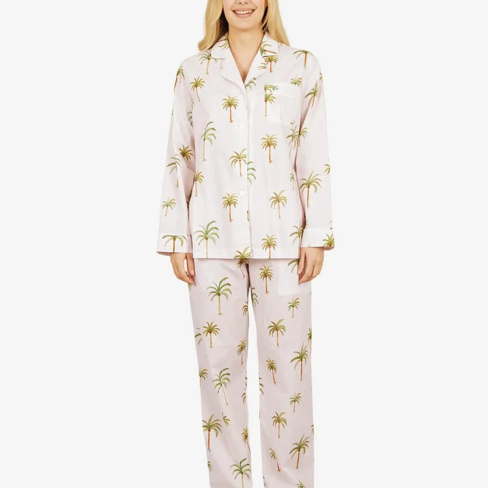 Womens Long Pyjamas - Palm Beach Woodstock Laundry