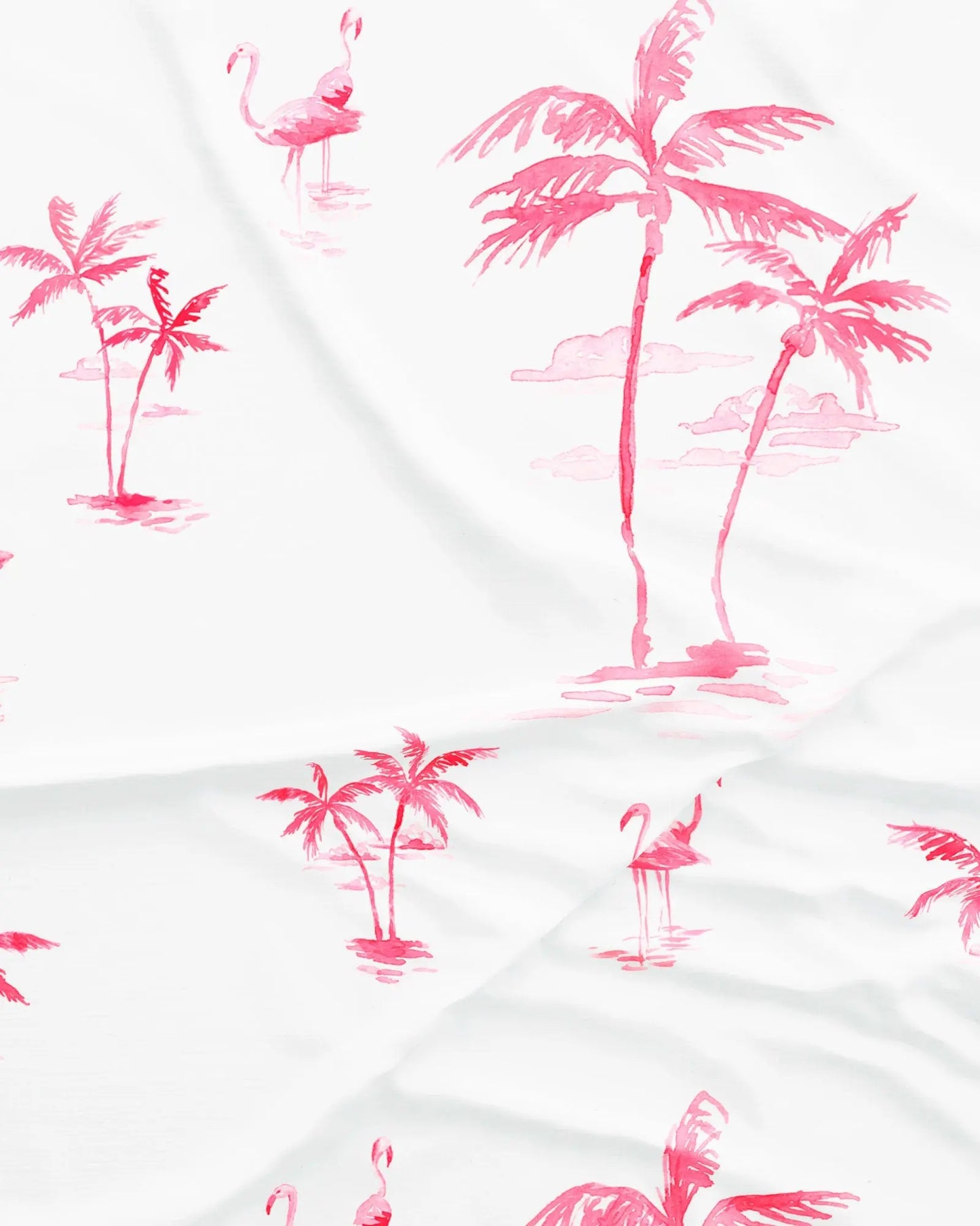 Womens Long Pyjamas - Pink Palms Woodstock Laundry
