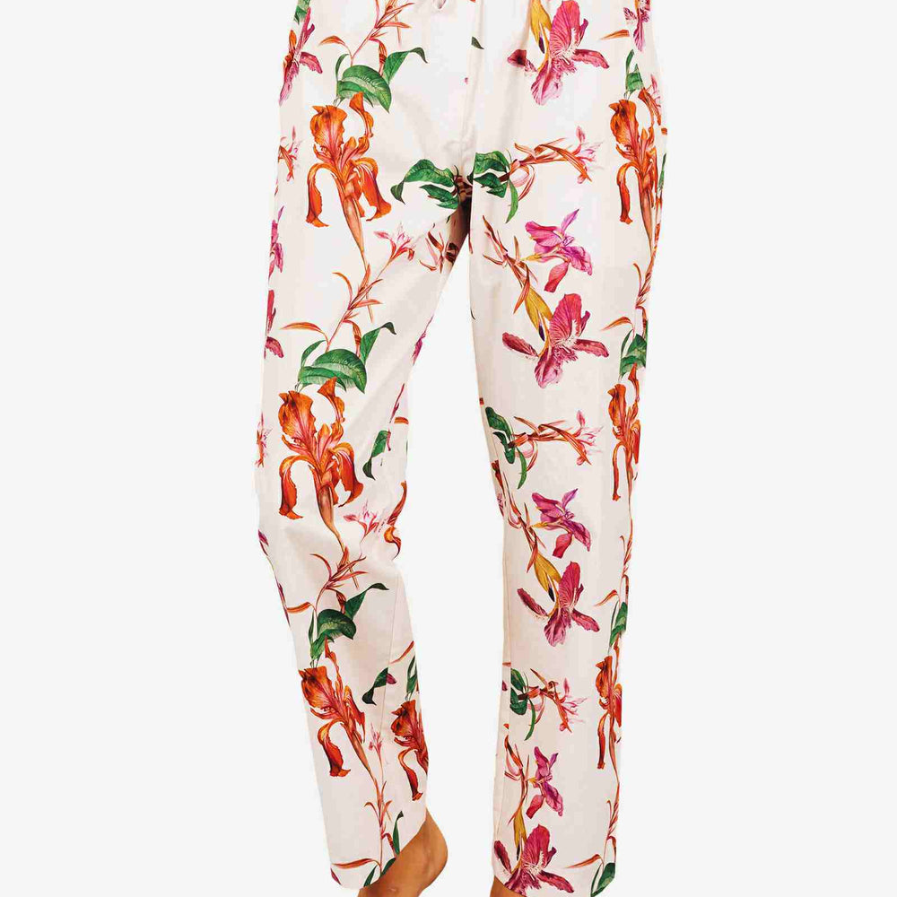 Womens Lounge Pants - Iris White Woodstock Laundry