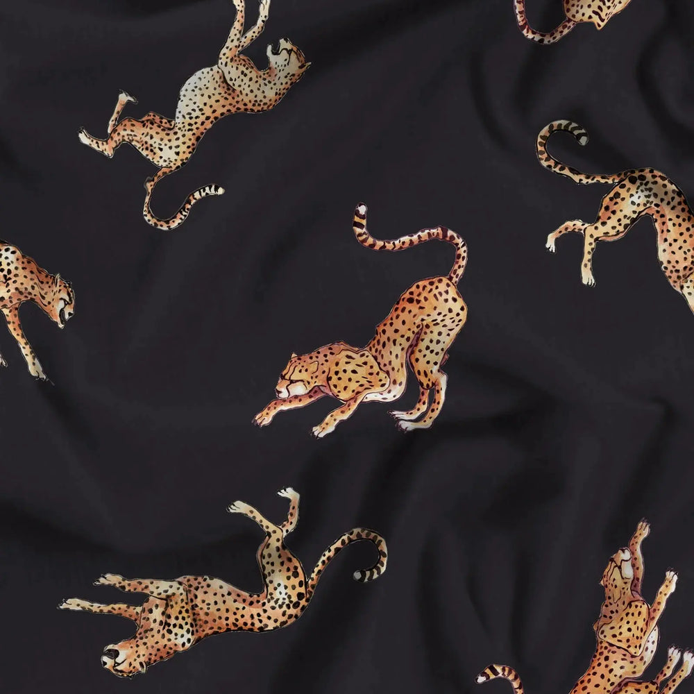 Womens Lounge Pants - Jumping Cheetah Woodstock Laundry