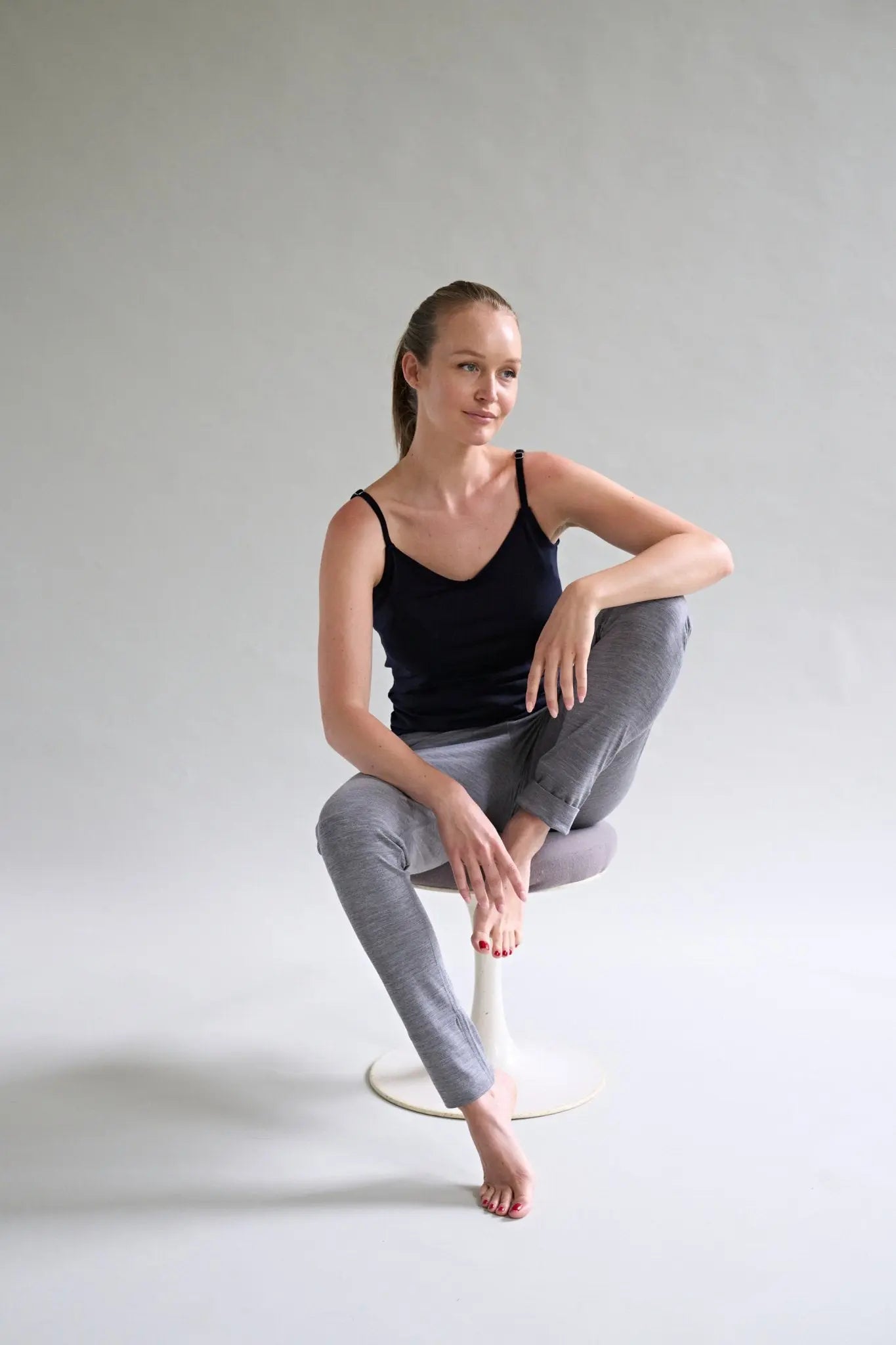 Womens Merino Cami, Midnight Smalls Merino