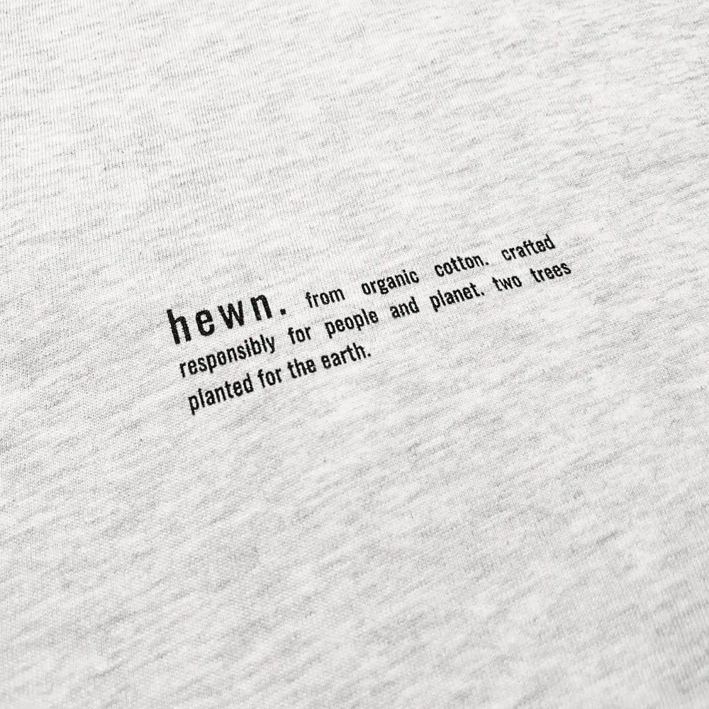 Womens Organic Cotton Relaxed-Fit Sweatshirt in Cloud Grey Marl hewn.