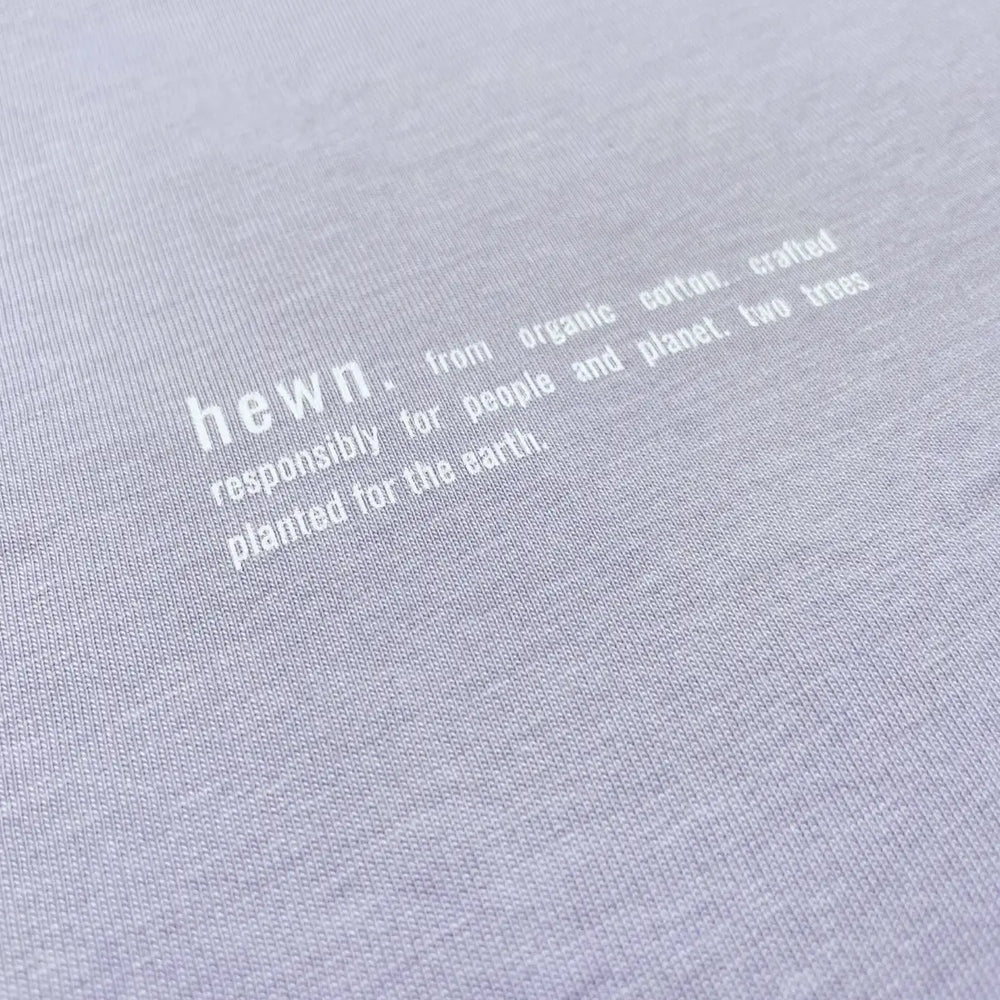 Womens Organic Cotton Relaxed-Fit Sweatshirt in Lavender hewn.