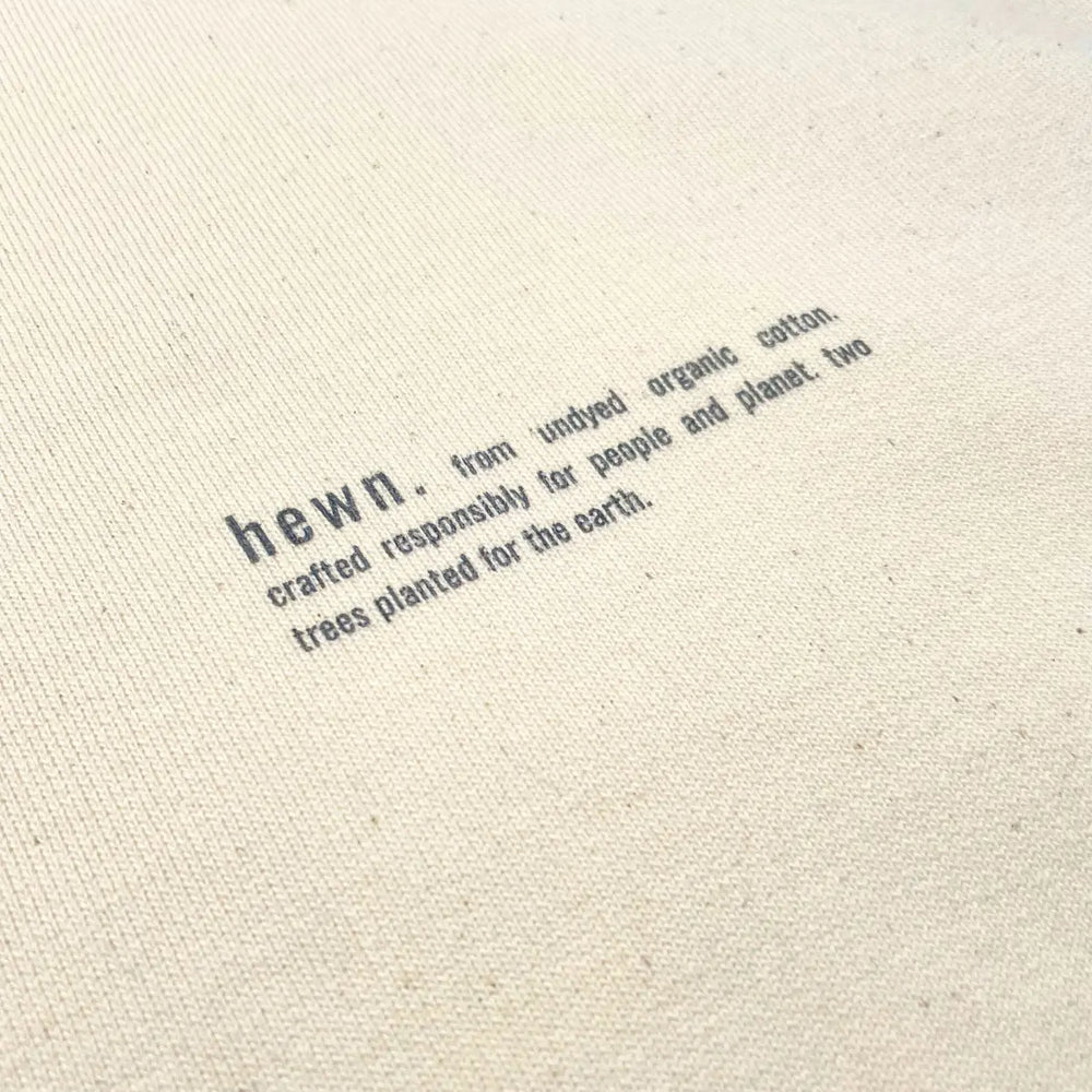 Womens Organic Cotton Relaxed-Fit Sweatshirt in Natural Cotton hewn.