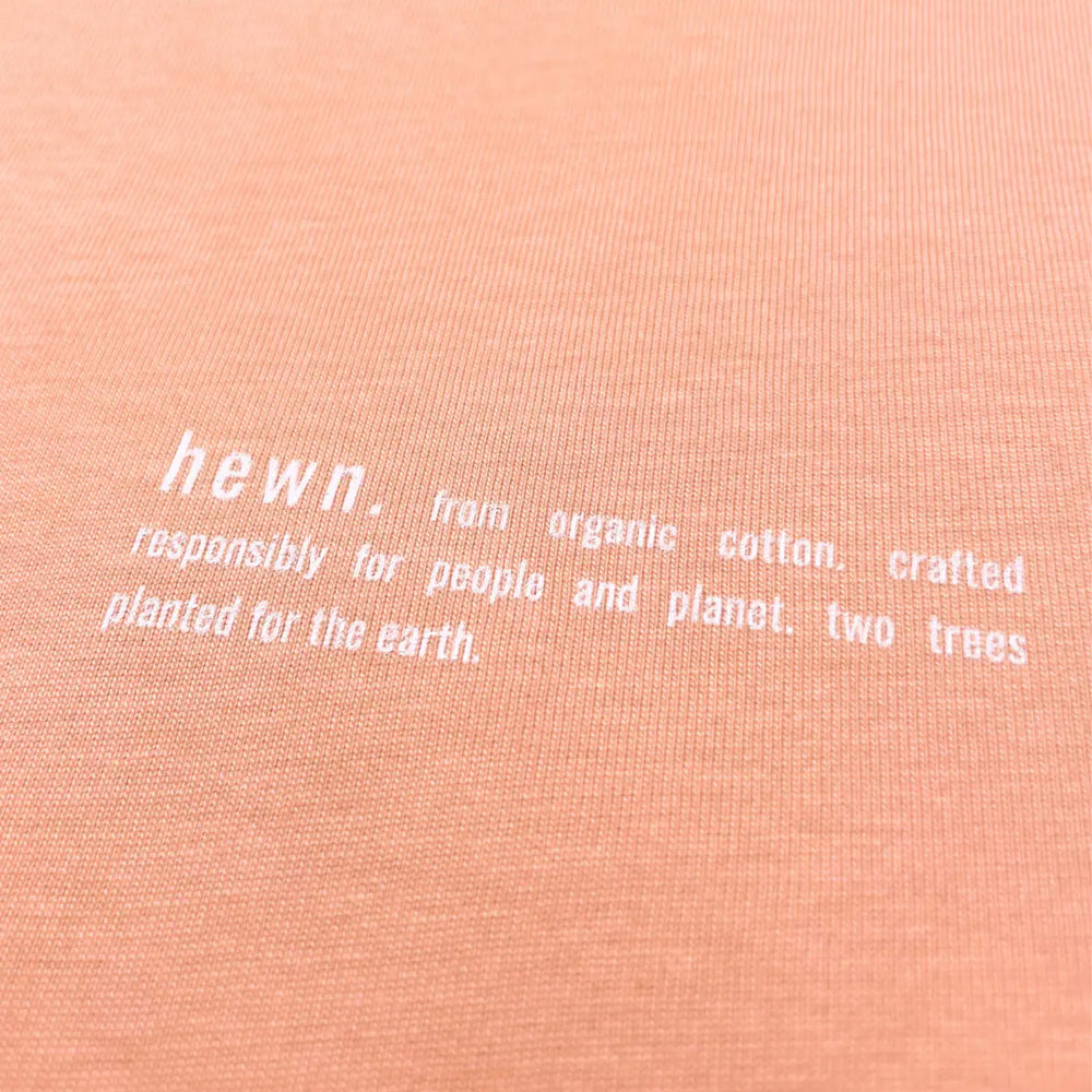 Womens Organic Cotton Relaxed-Fit Sweatshirt in Peach Orange hewn.
