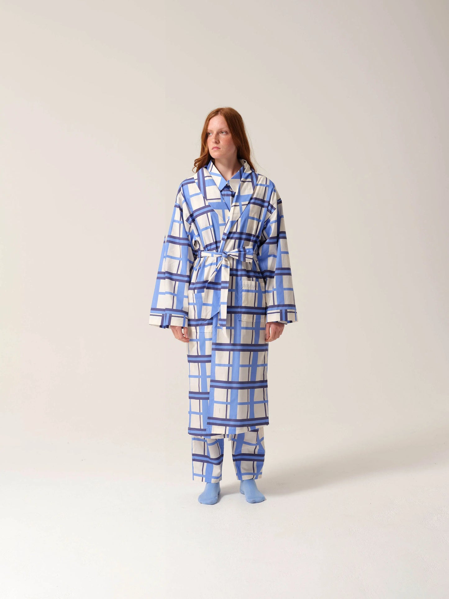 Womens Out Of The Blue Hush Dressing Gown Tonic London