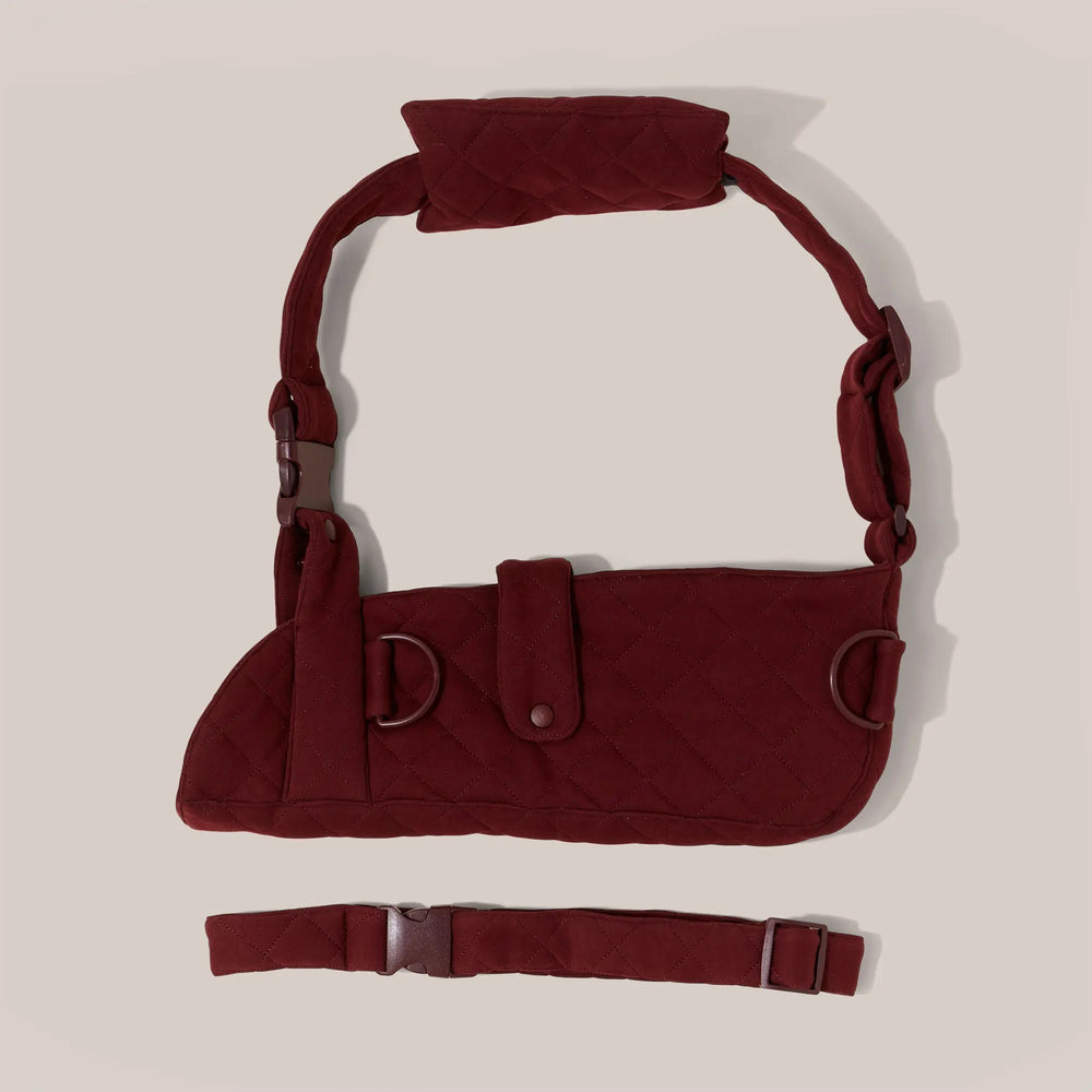 Womens Quilted Arm Sling® Burgundy Tonic London