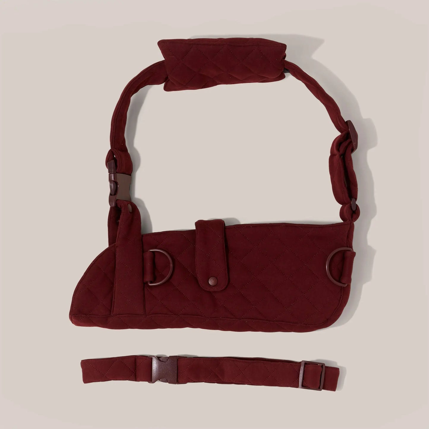 Womens Quilted Arm Sling® Burgundy Tonic London