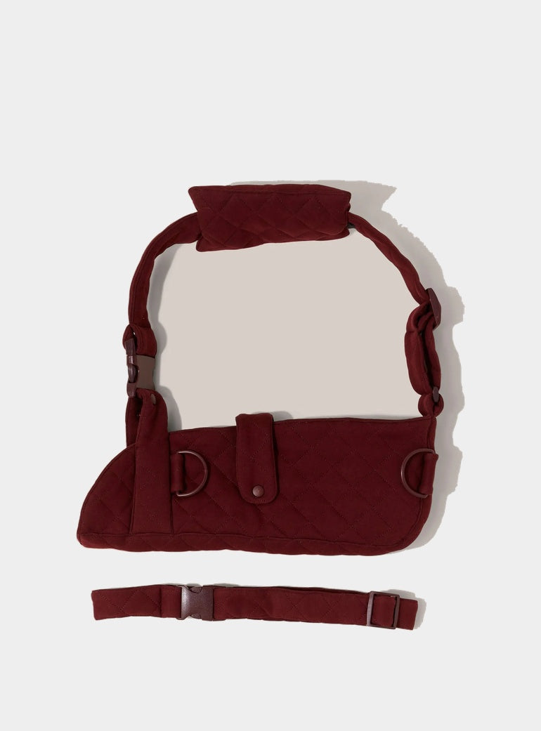 Womens Quilted Arm Sling® Burgundy Tonic London