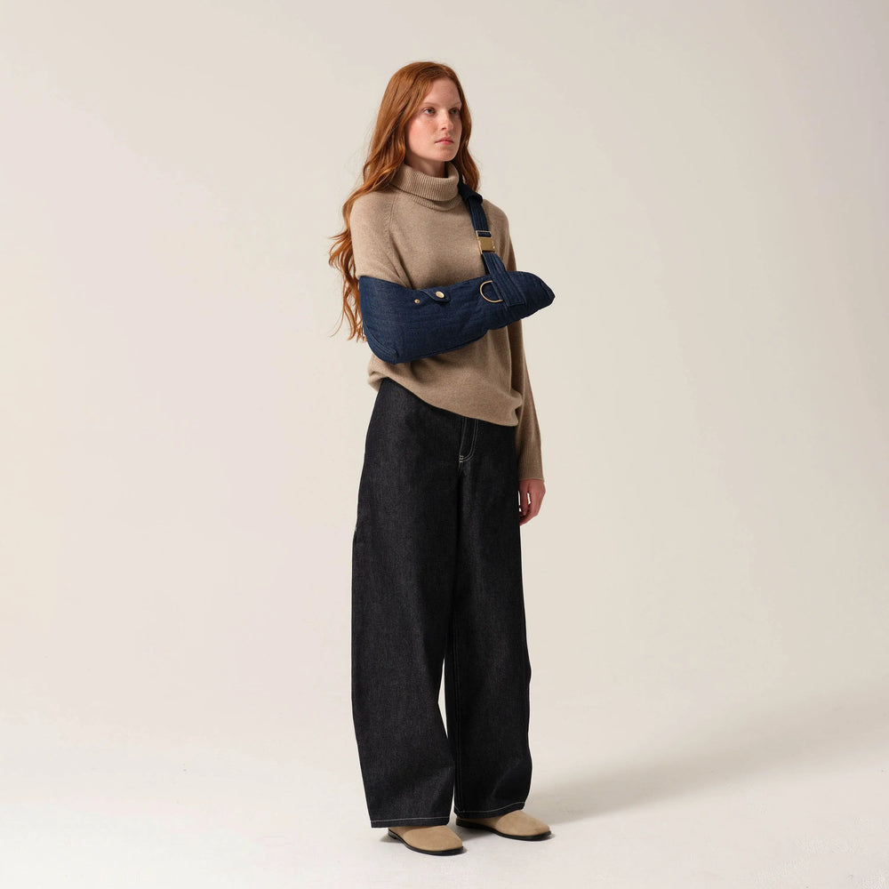 Womens Sculpture Sling® Denim/Gold Tonic London