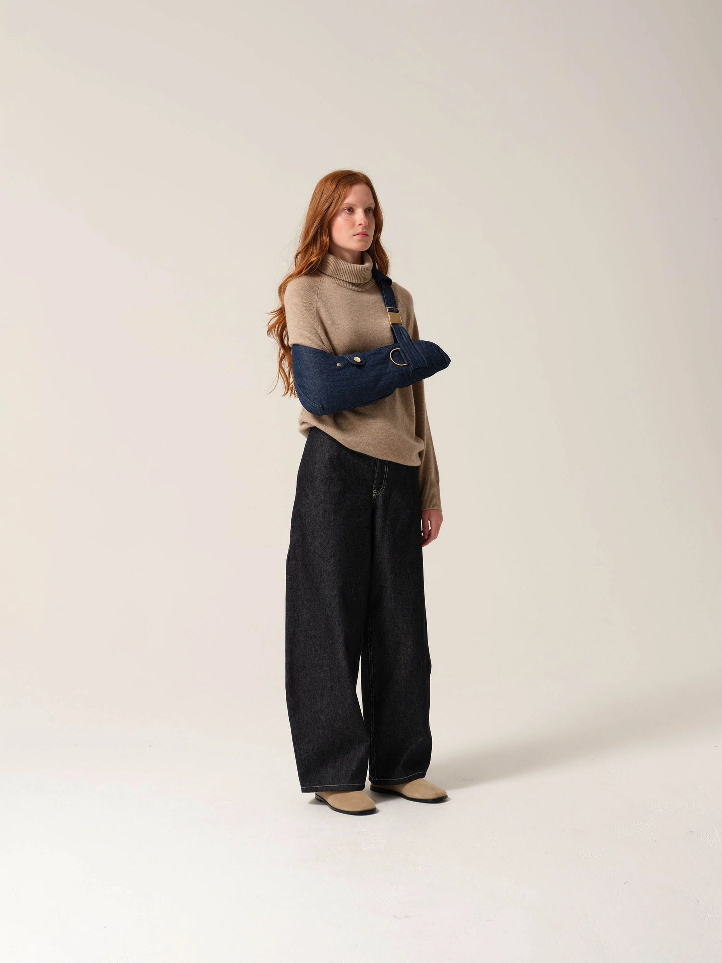 Womens Sculpture Sling® Denim/Gold Tonic London
