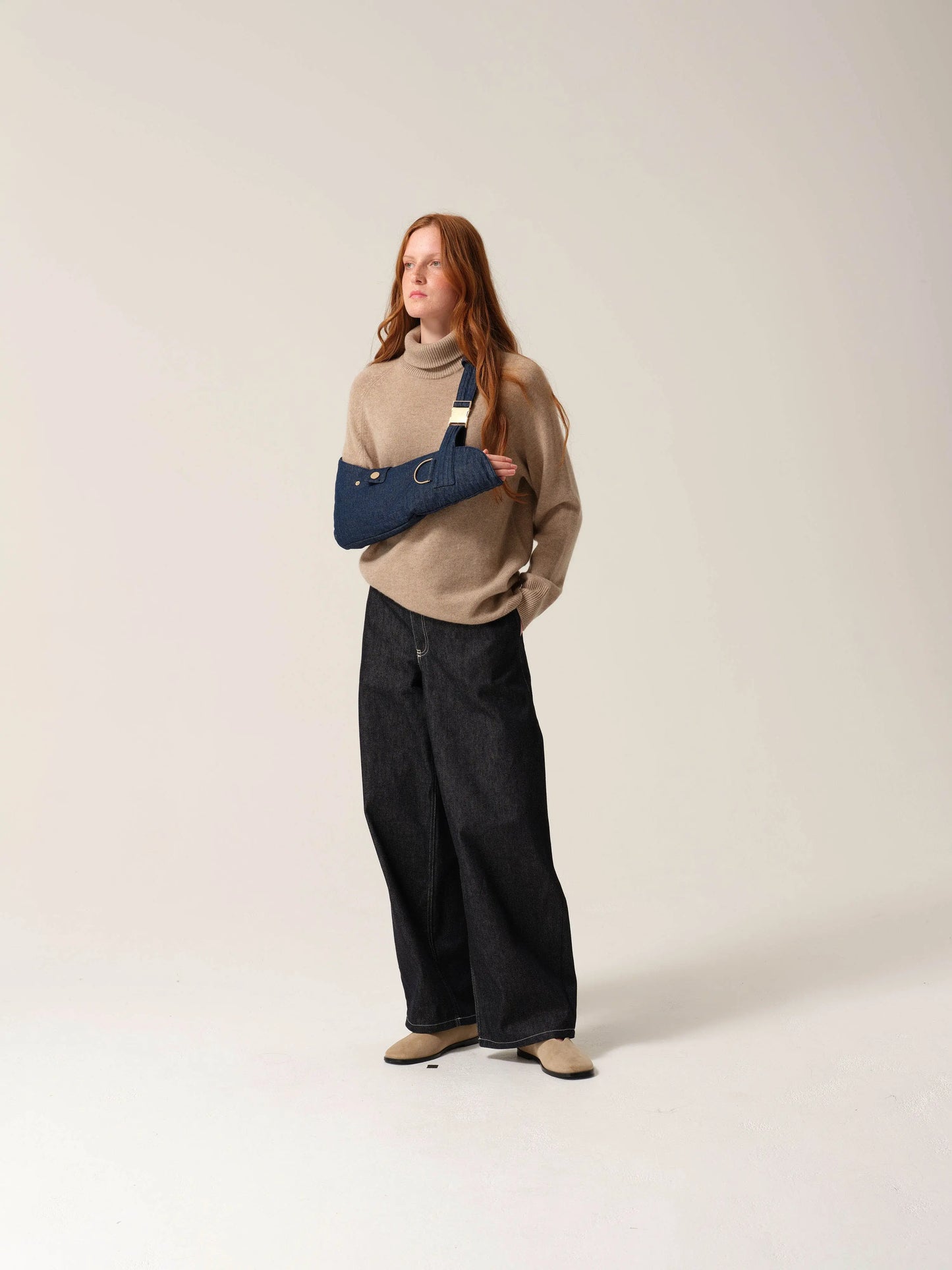 Womens Sculpture Sling® Denim/Gold Tonic London