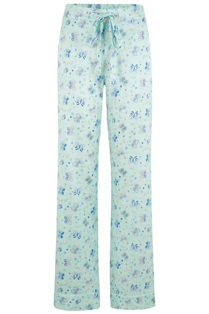 Poppy Glacier Butterfly Silk Trouser Sleepy Wilson