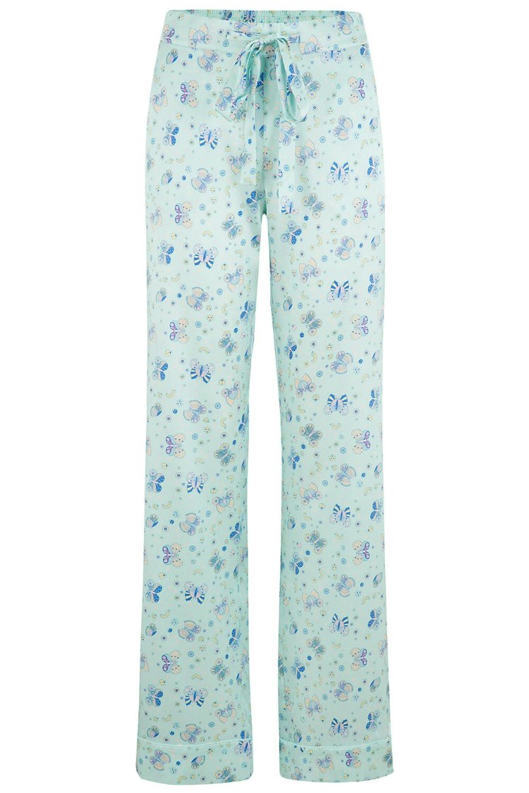 Poppy Glacier Butterfly Silk Trouser Sleepy Wilson