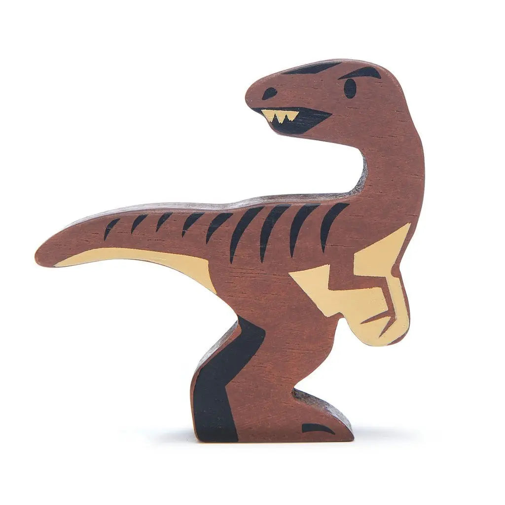 Wooden Dinosaur - Velociraptor Toby Tiger