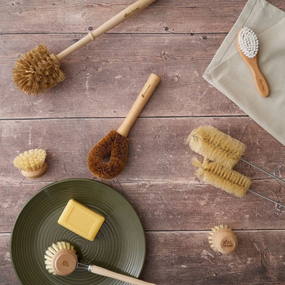 Wooden Dish Brush with Replaceable Head Wild And Stone