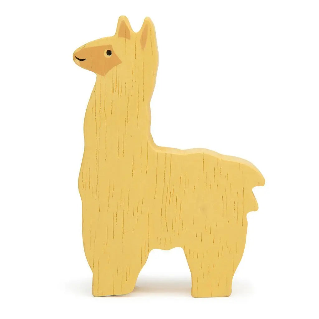 Wooden Farmyard Animal - Alpaca Toby Tiger
