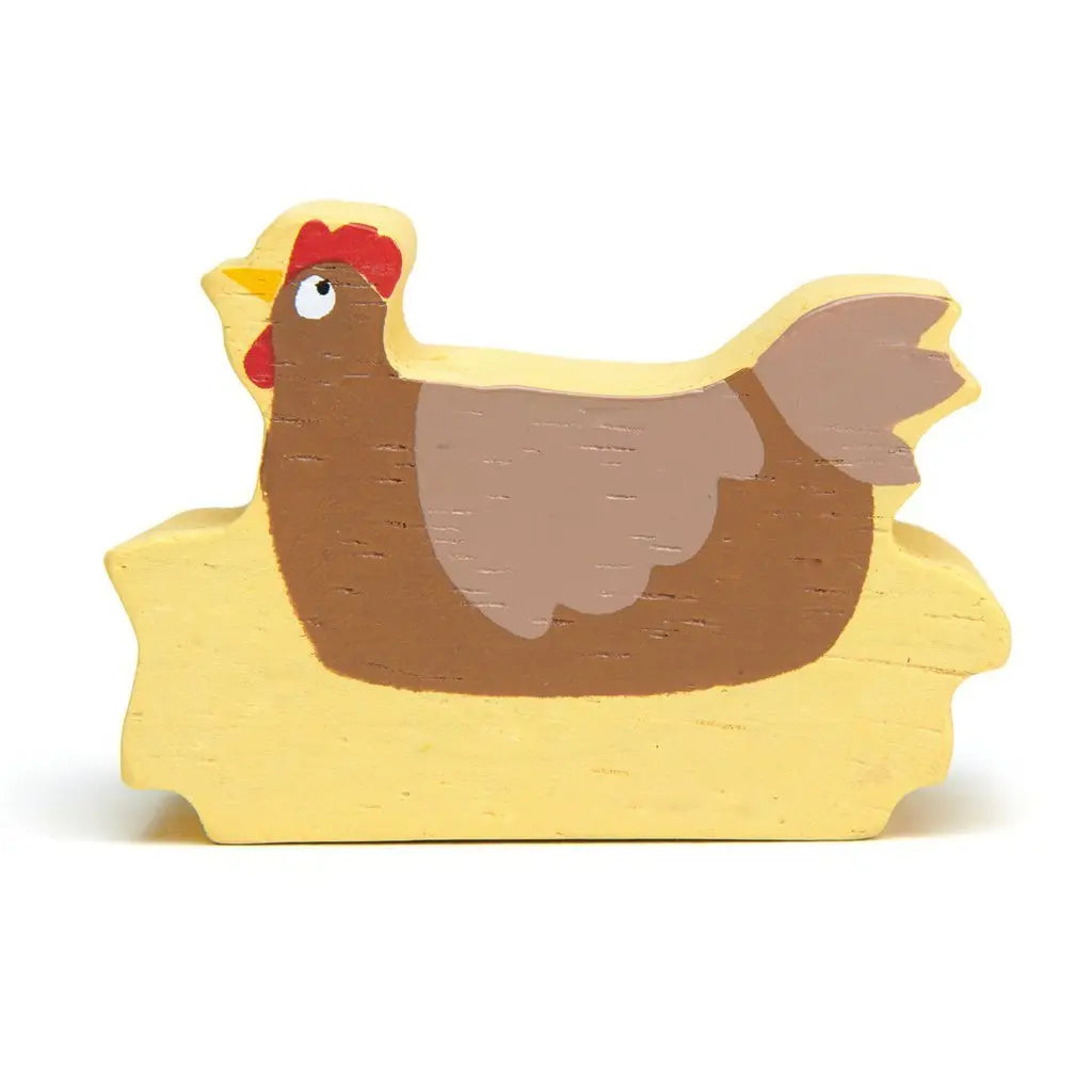 Wooden Farmyard Animal - Chicken Toby Tiger
