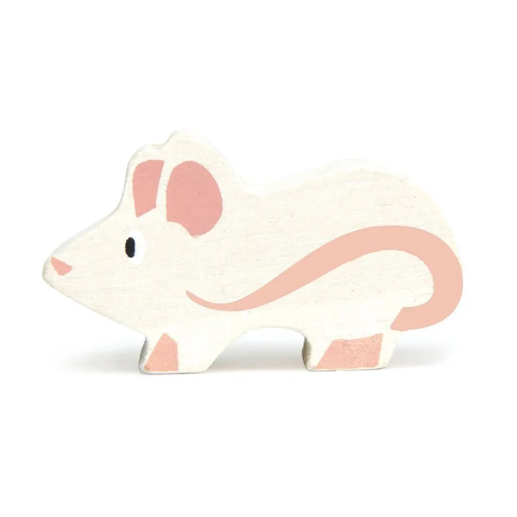 Wooden Farmyard Animal - Mouse Toby Tiger