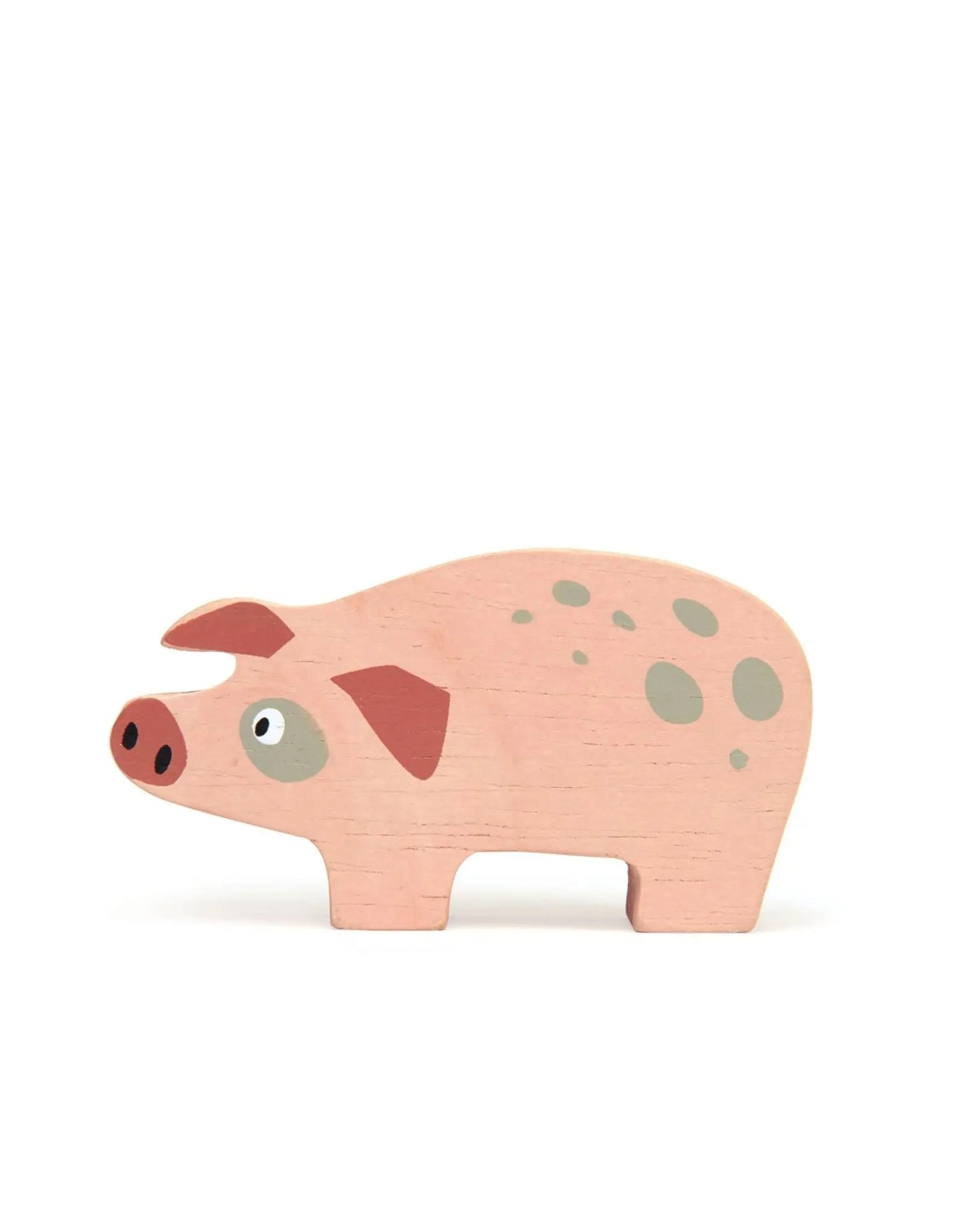 Wooden Farmyard Animal - Pig Toby Tiger