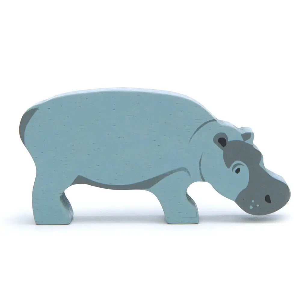 Wooden Safari Animal - Hippopotamus Toby Tiger