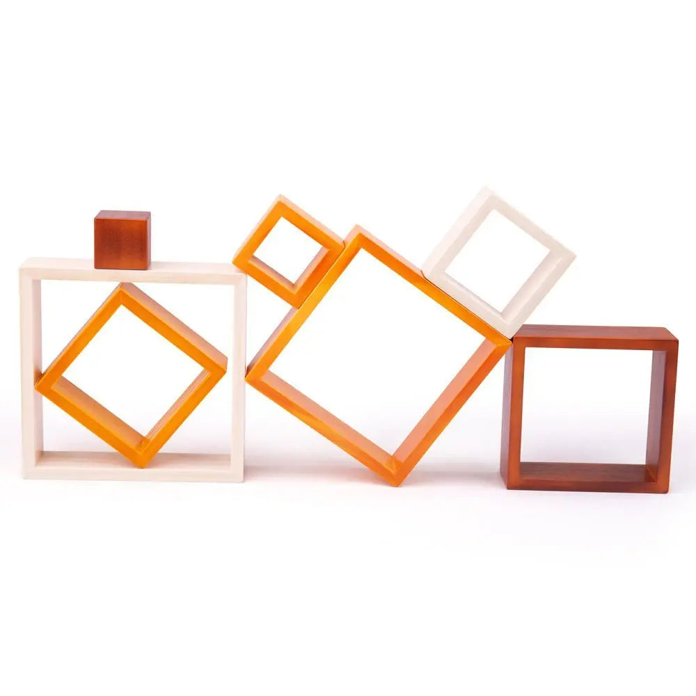 Wooden Stacking Squares Toby Tiger