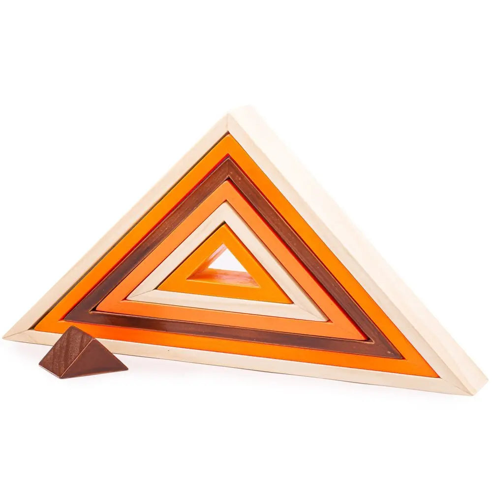 Wooden Stacking Triangles Toby Tiger
