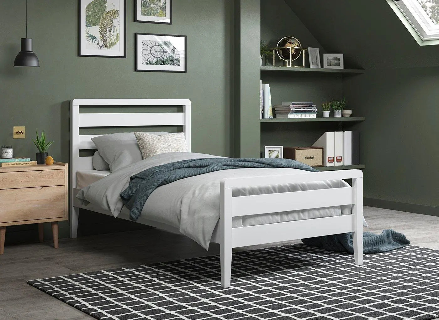 Woodstock Wooden Bed Frame - White Dreams