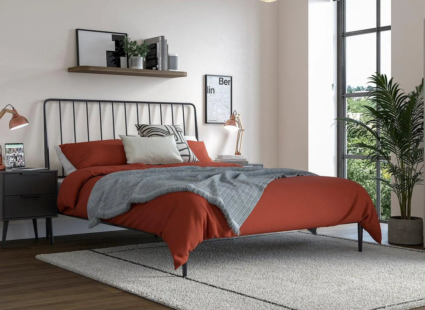 Worthington Metal Bed Frame - Black Dreams