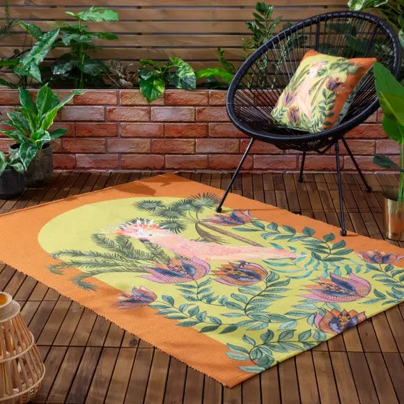 Wylder Cockatoo Indoor Outdoor Rug Dunelm