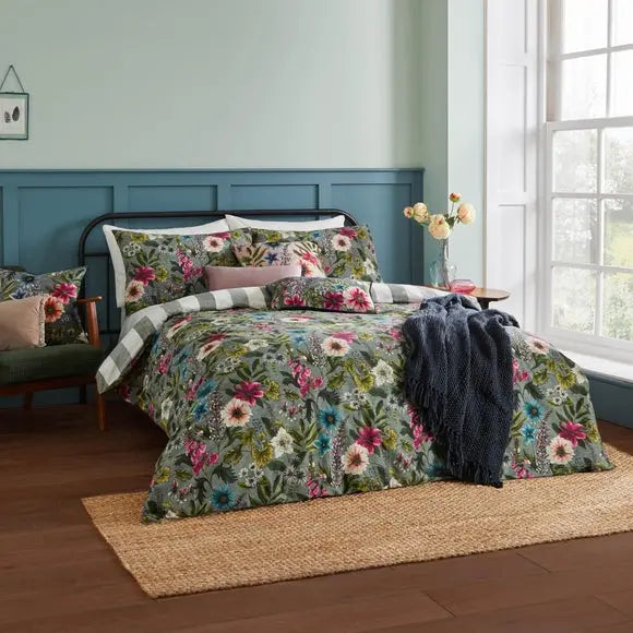 Wylder Nature Hidcote Manor Reversible Duvet Cover and Pillowcase Set Dunelm