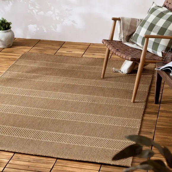Yard Pentle Jute Effect Indoor Outdoor Rug Dunelm