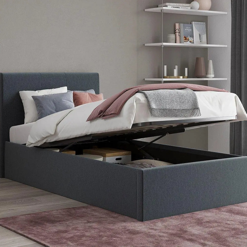 Yardley Upholstered Ottoman Bed Frame - Grey Dreams
