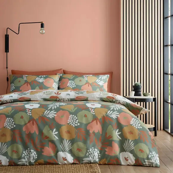 Yasmin Polycotton Duvet Cover & Pillowcase Set Dunelm