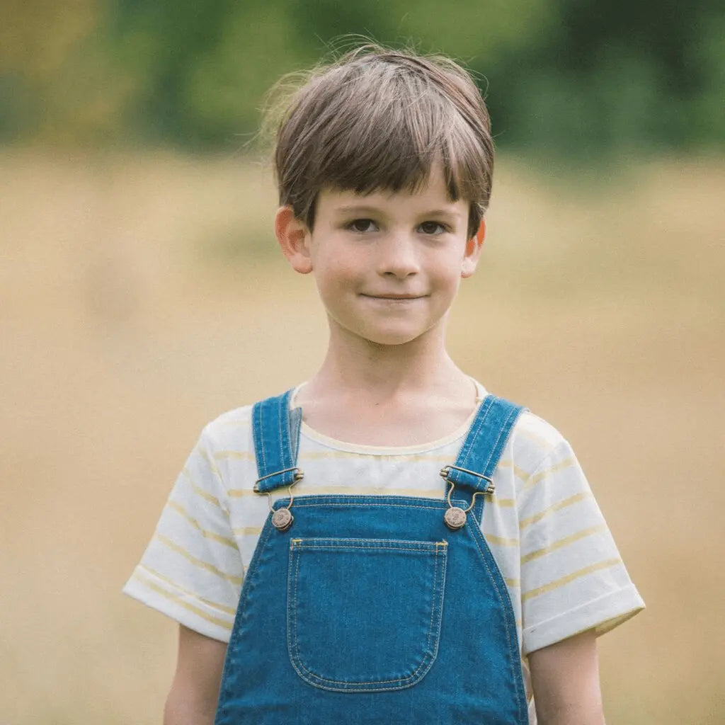 Yellow Breton Stripe Summer T-Shirt Dotty Dungarees