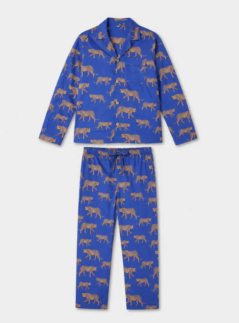 Yellow Cheetah Boys Pyjama Trouser Set Woodstock Laundry