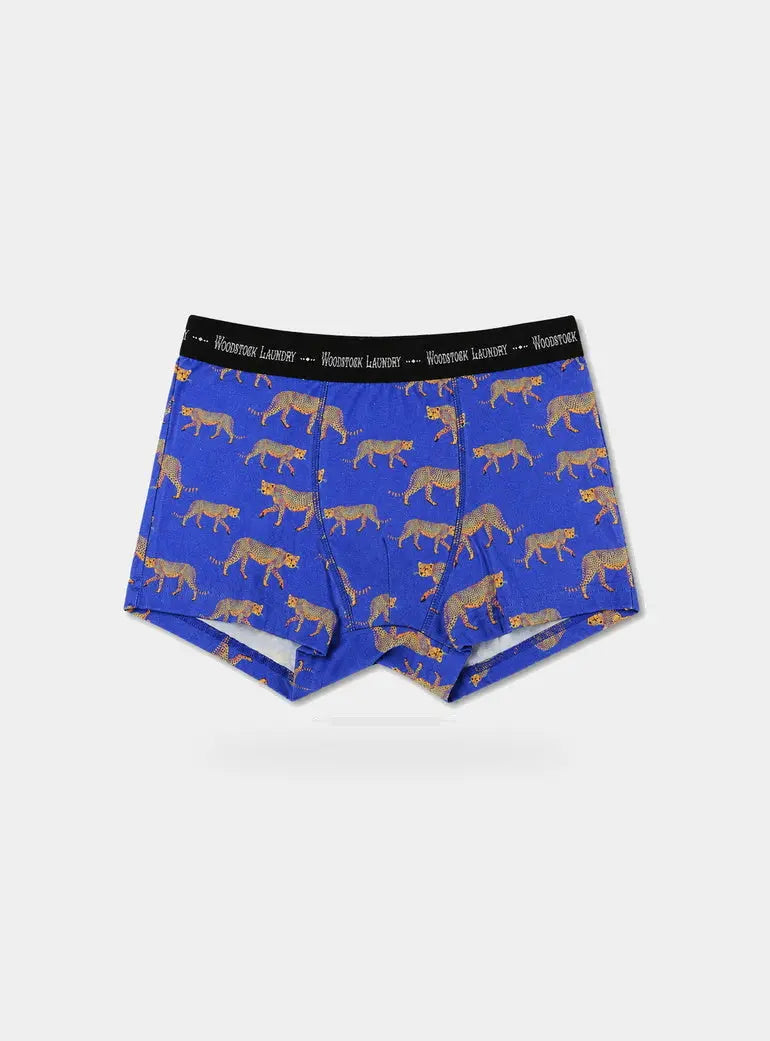 Yellow Cheetah Mens Boxer Briefs Woodstock Laundry