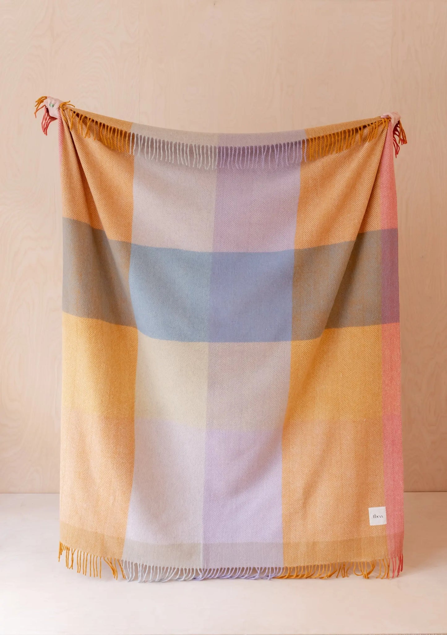 Yellow Wool Blanket TartanBlanketCo