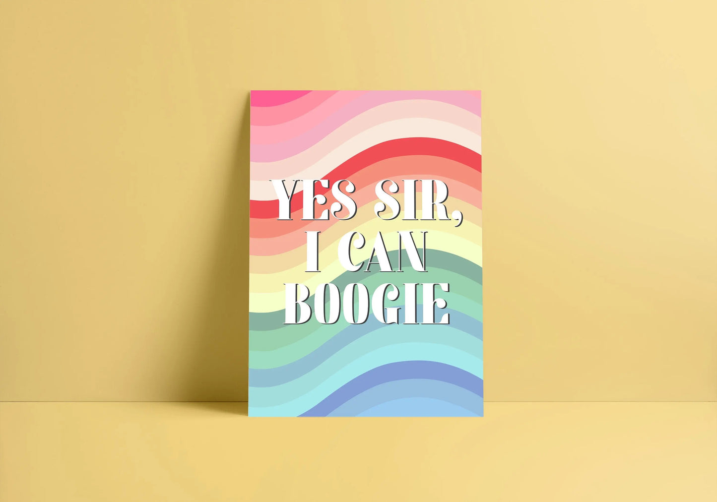 Yes Sir I Can Boogie inspired A4 Lyric Print whowhatclaireart