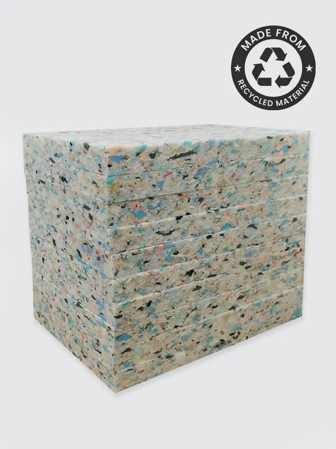 Yoga Studio 1'' Inch Chip Foam Half Yoga Block (10 Pack) Yoga Studio Store