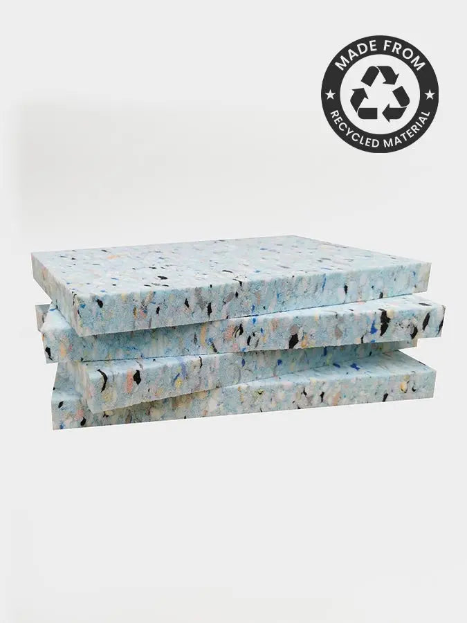 Yoga Studio 1'' Inch Chip Foam Half Yoga Block (4 Pack) Yoga Studio Store