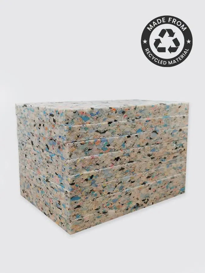 Yoga Studio 1'' Inch Chip Foam Half Yoga Block (8 Pack) Yoga Studio Store
