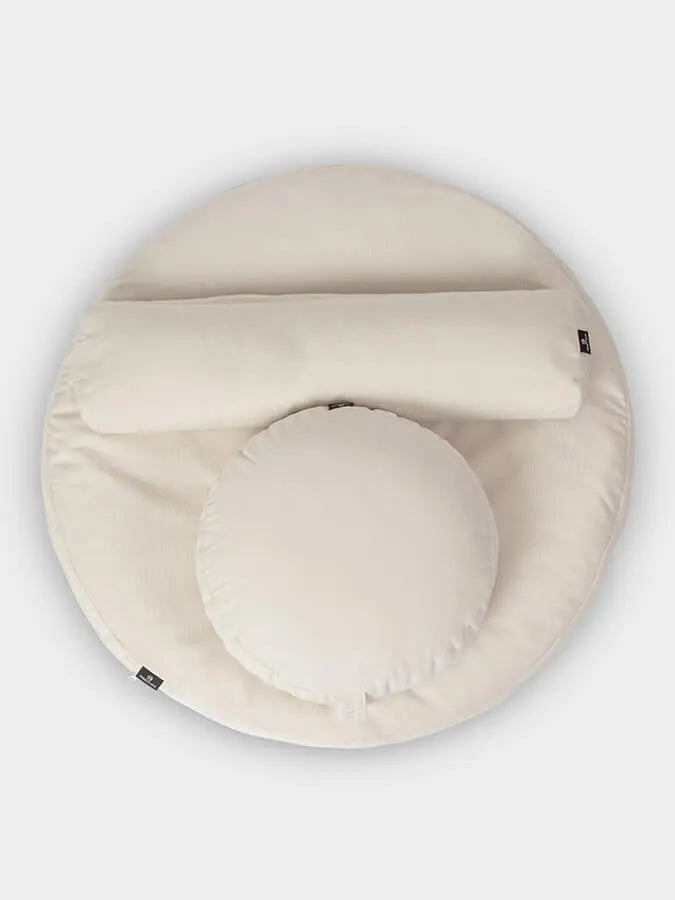 Yoga Studio EU Round Organic Zabuton Meditation Cushion Kit - Zafu & Pranayama Yoga Studio Store