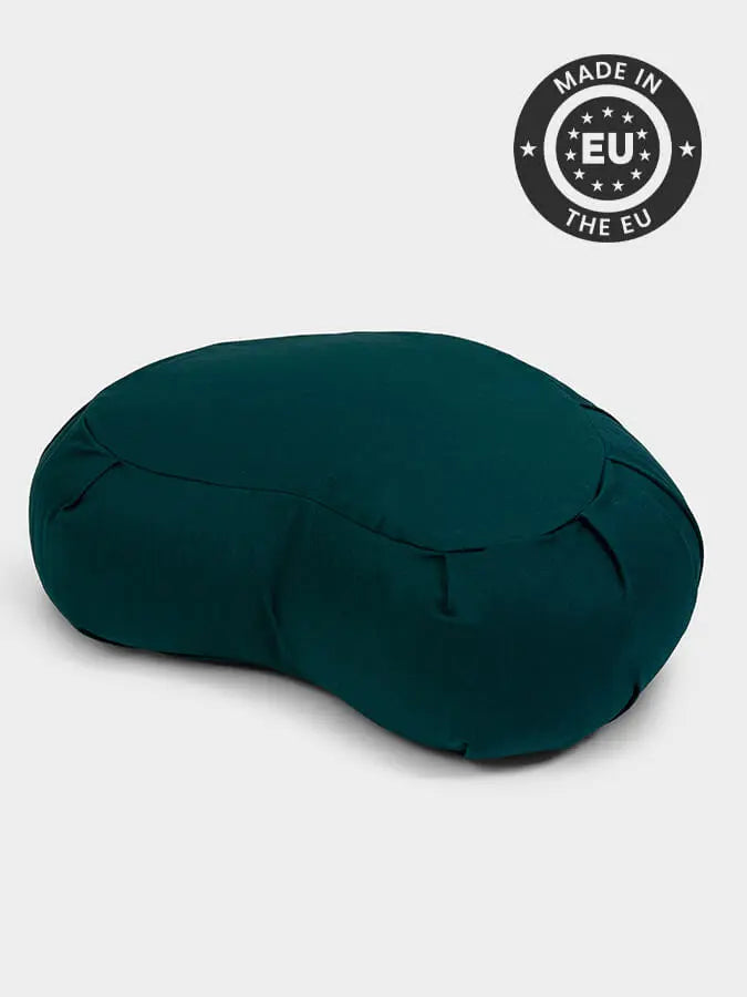 Yoga Studio European Organic Buckwheat Zafu Crescent Cushion Yoga Studio Store