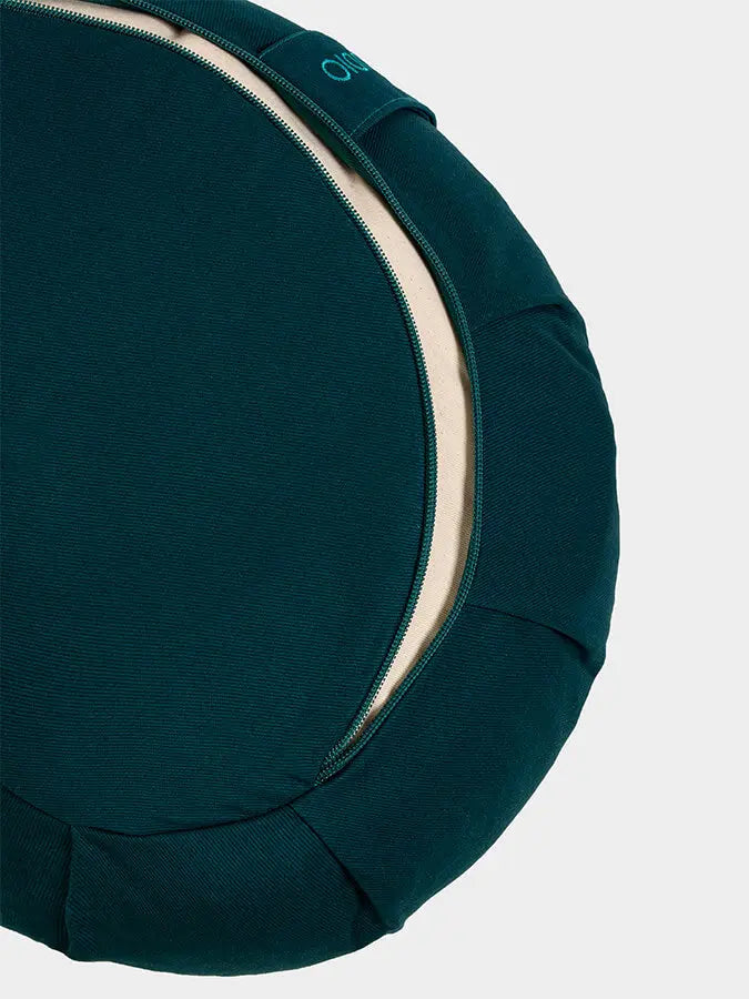 Yoga Studio European Organic Buckwheat Zafu Crescent Cushion Yoga Studio Store