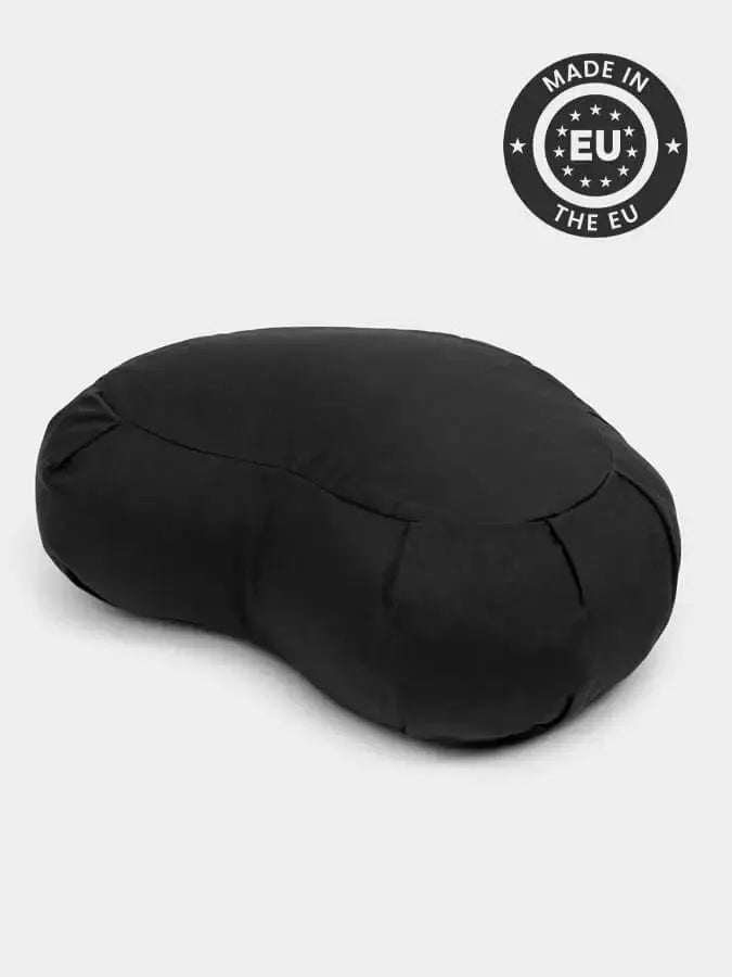 Yoga Studio European Organic Buckwheat Zafu Crescent Cushion Yoga Studio Store